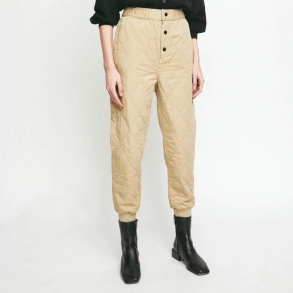 Rita Row quilted pants in beige - size medium